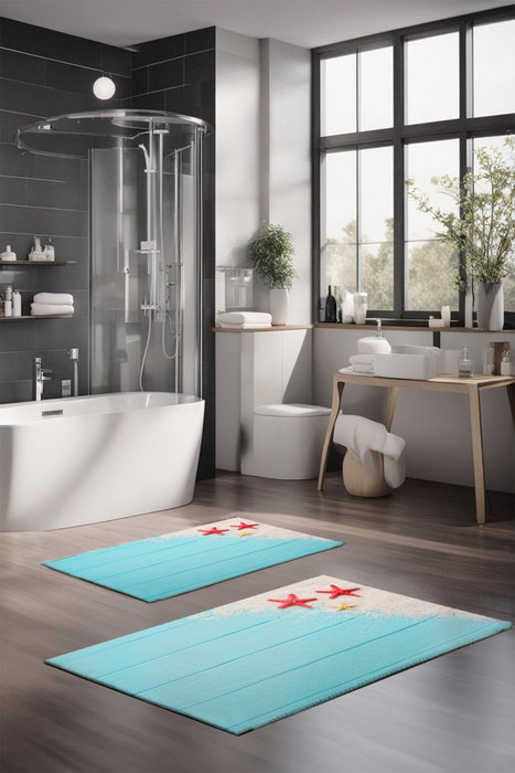 Mijölnir Juego de alfombrillas de baño CT-5190 de 2 piezas Mijölnir Juego de alfombrillas de baño CT-5190 de 2 piezas